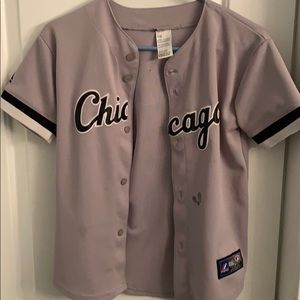 Grey white socks jersey